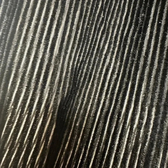 Velvet Striped burnout sheer black Michelle blouse top by line & dot size M - Picture 13 of 15